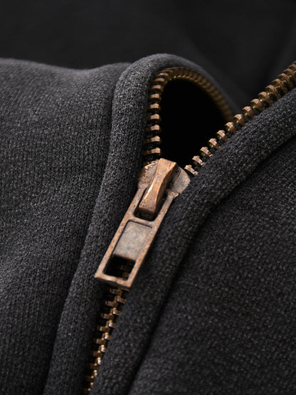 3am- Cropped Zip Up Hoodie v1